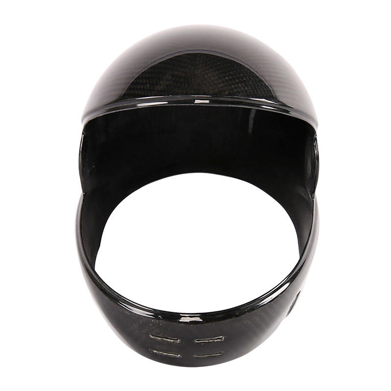 half open face vintage carbon fiber motorcycle helmet parts